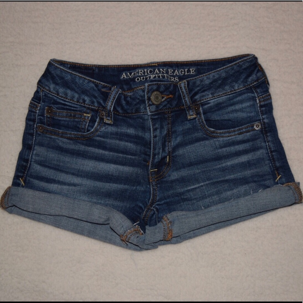 American Eagle Medium Wash Jean Shorts